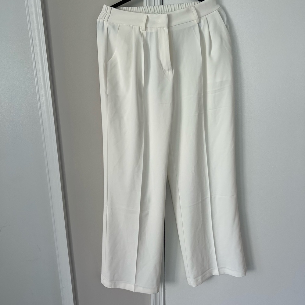 Elegant White Women's Pants